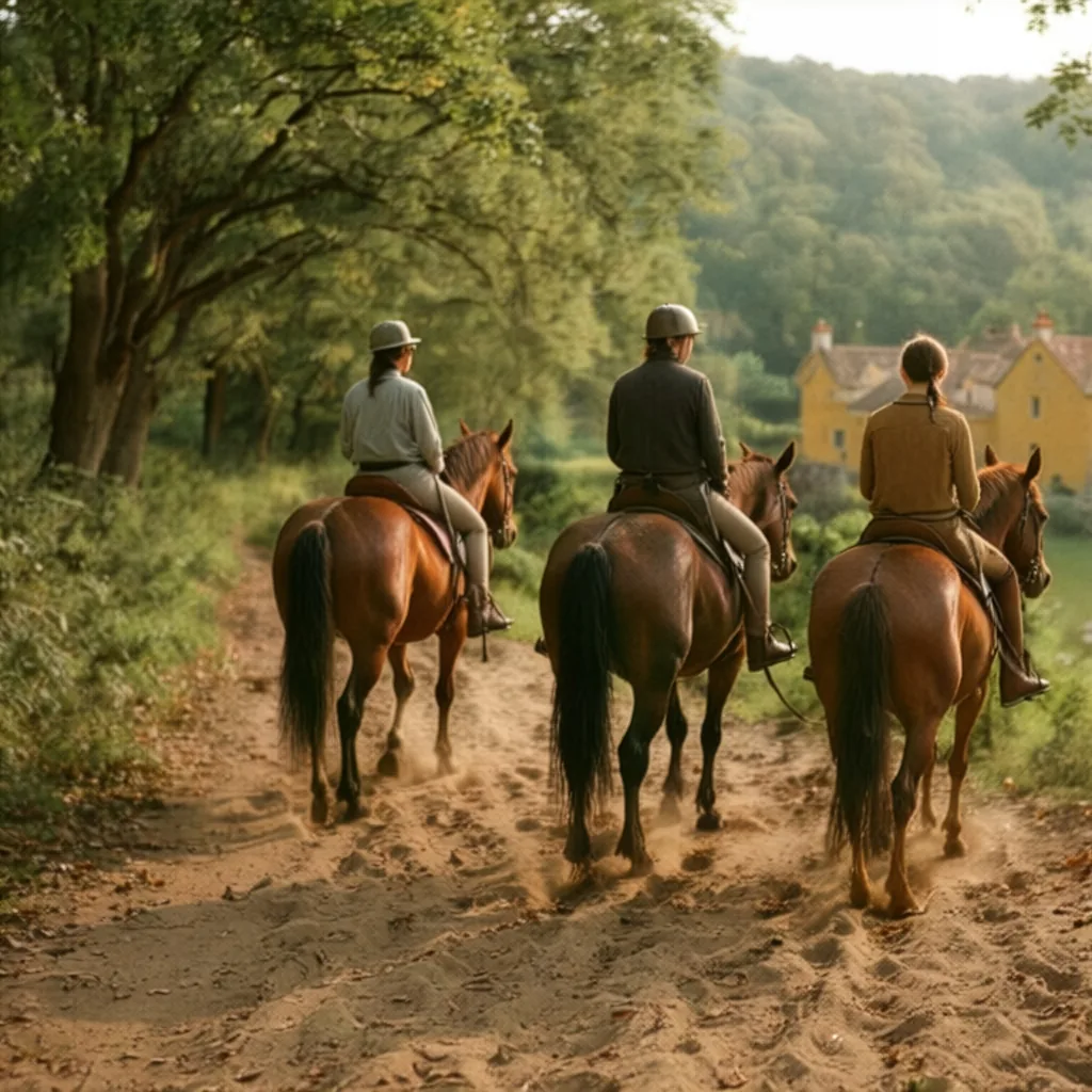 Balade à cheval en Dordogne, autour de Grignols
